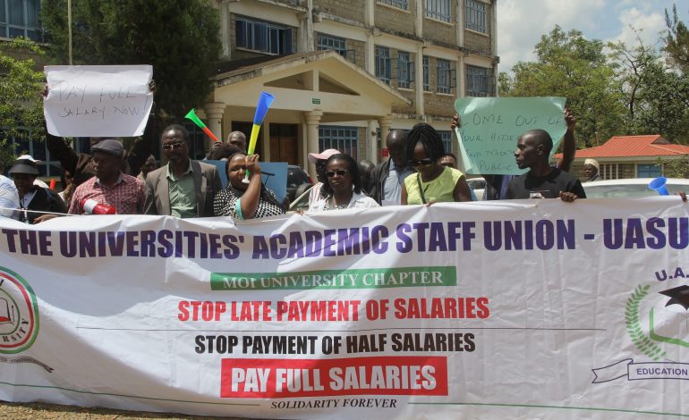 Moi University closed indefinitely over lecturer’s strike