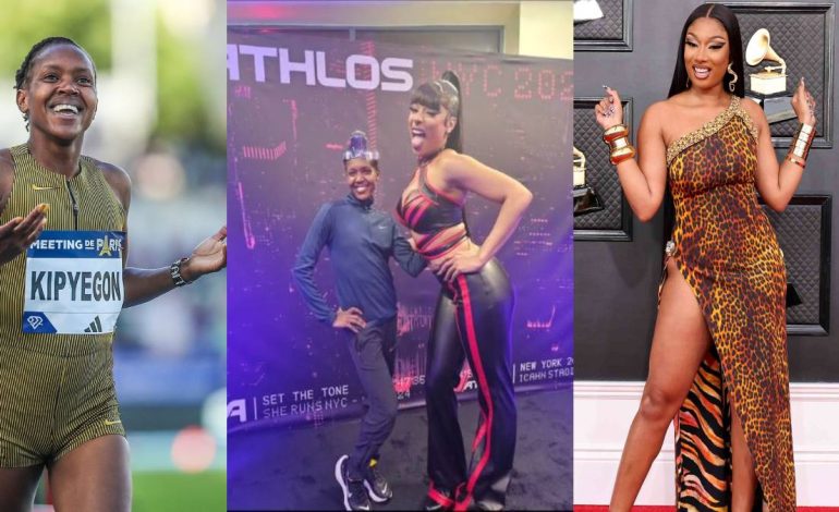 Faith Kipyegon links up with US rapper Meg Thee Stallion