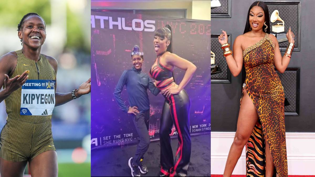 Faith Kipyegon links up with US rapper Meg Thee Stallion