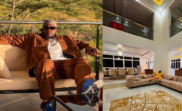 Khaligraph Jones shows off mega mansion, causes a stir